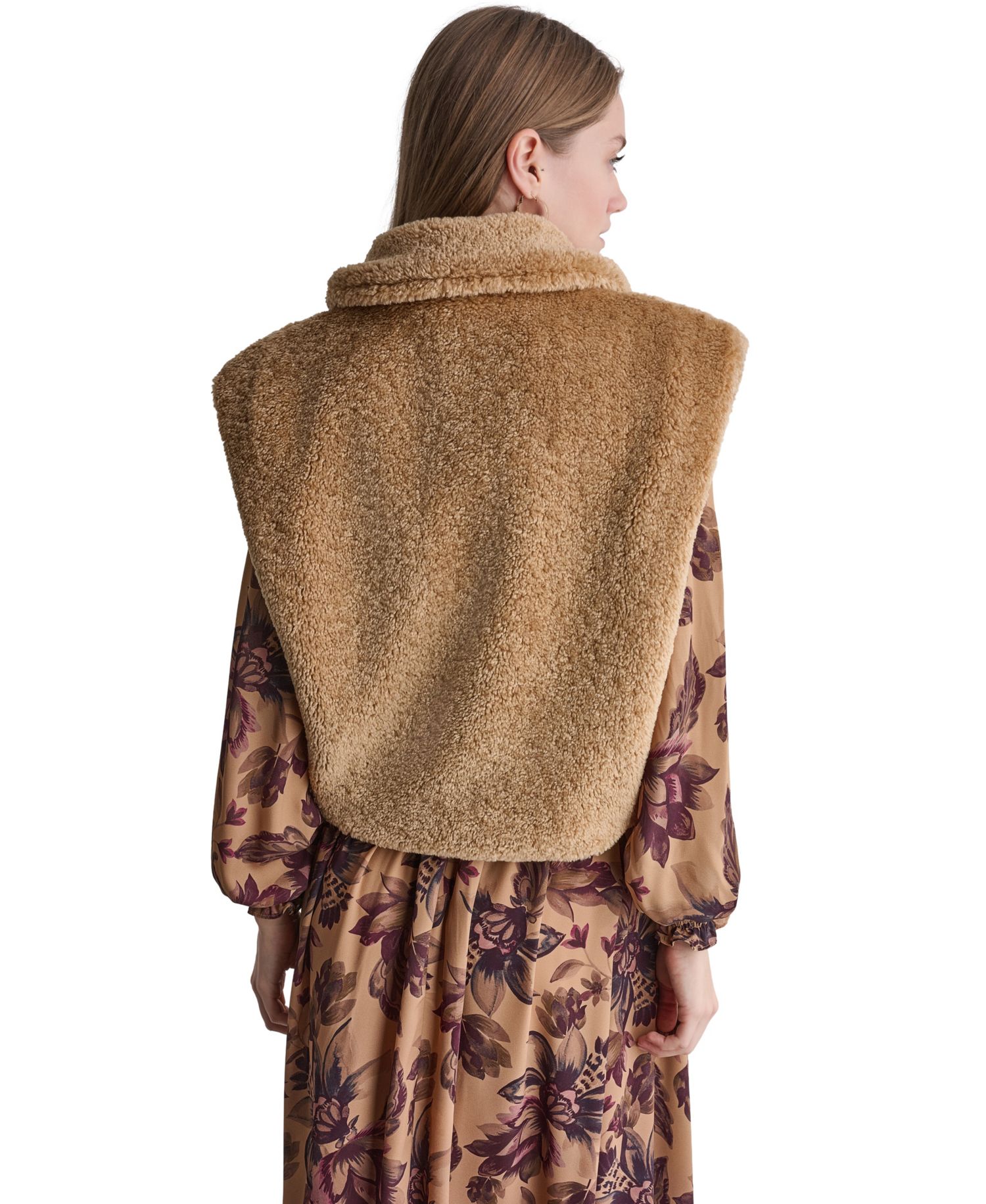Women's Faux Fur Toggle Vest