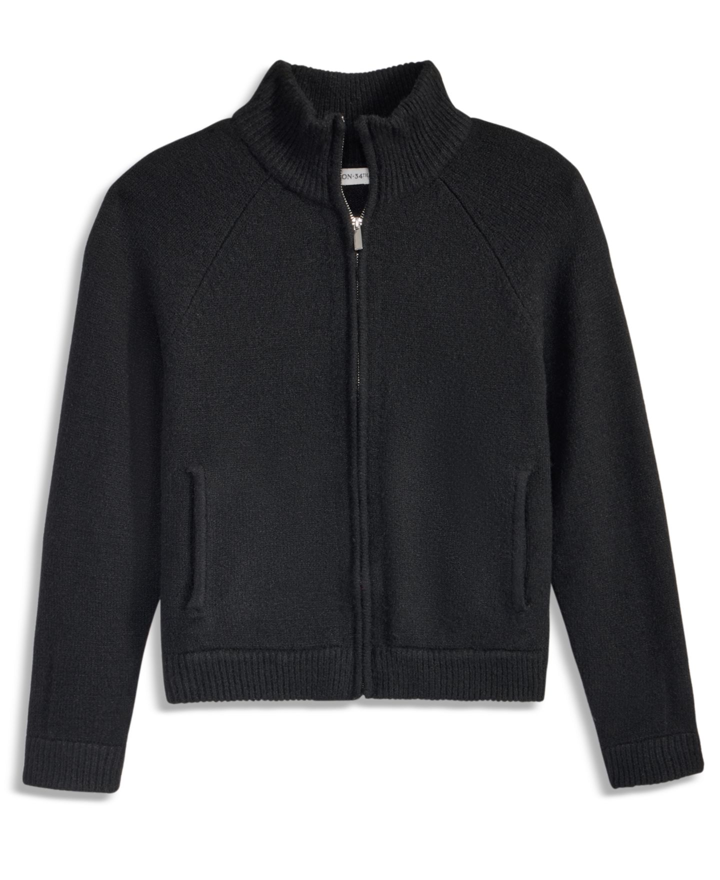 Женская куртка On 34th Mock-Neck Sweater Track Jacket, цвет: Глубокий чёрный — фото 6