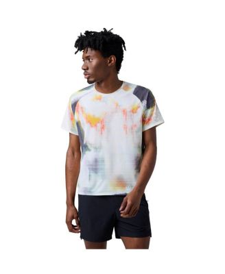 Men's Wasatch Adventure Run Crewneck Drop-Needle Grid Knit T-Shirt