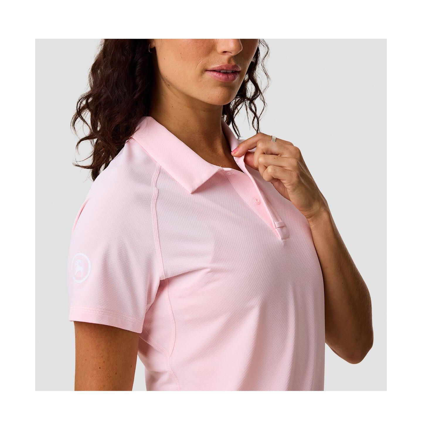 Женский топ Backcountry Tahoe Sun Polo Short-Sleeve Performance, цвет: Розовый — фото 8