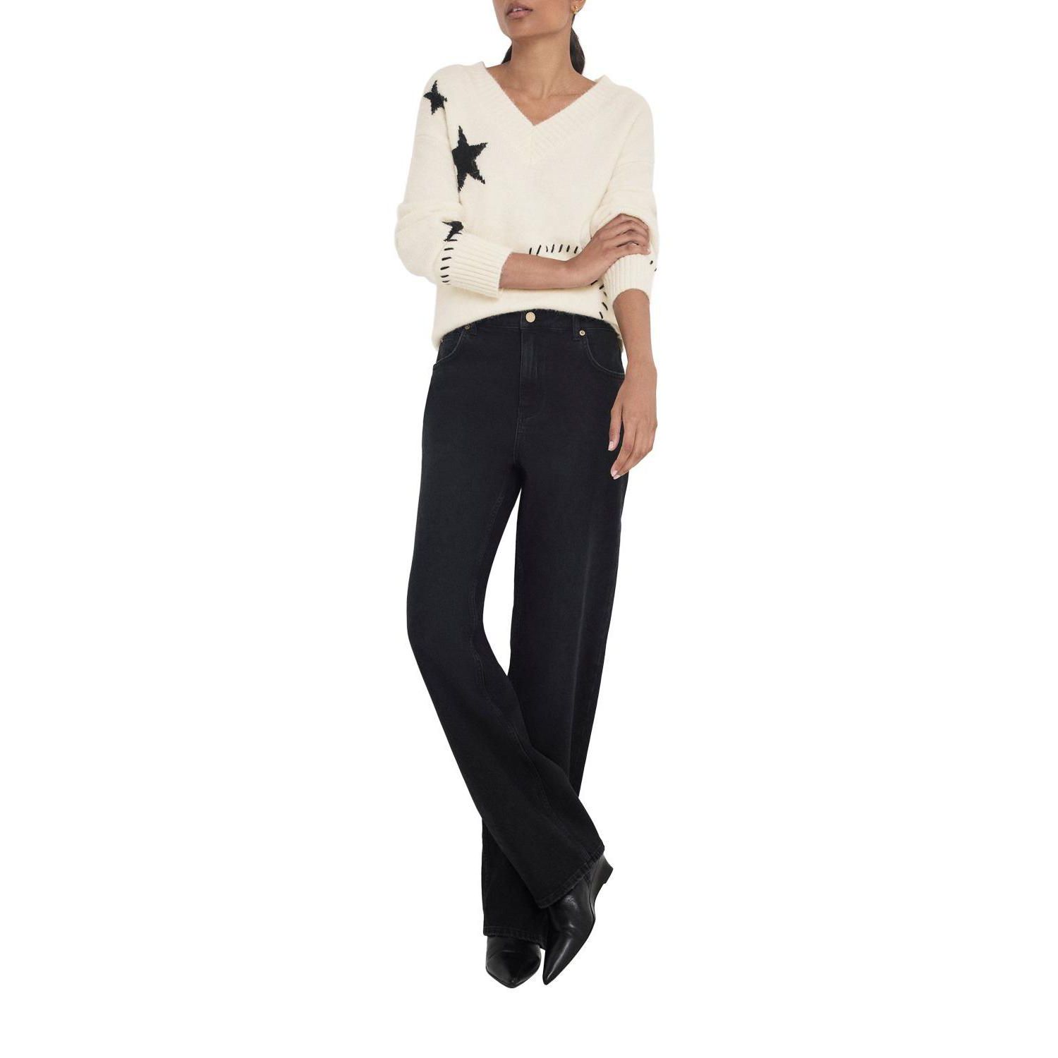 Women's Star Knit Jumper Long Sleeve Regular Cardigan
