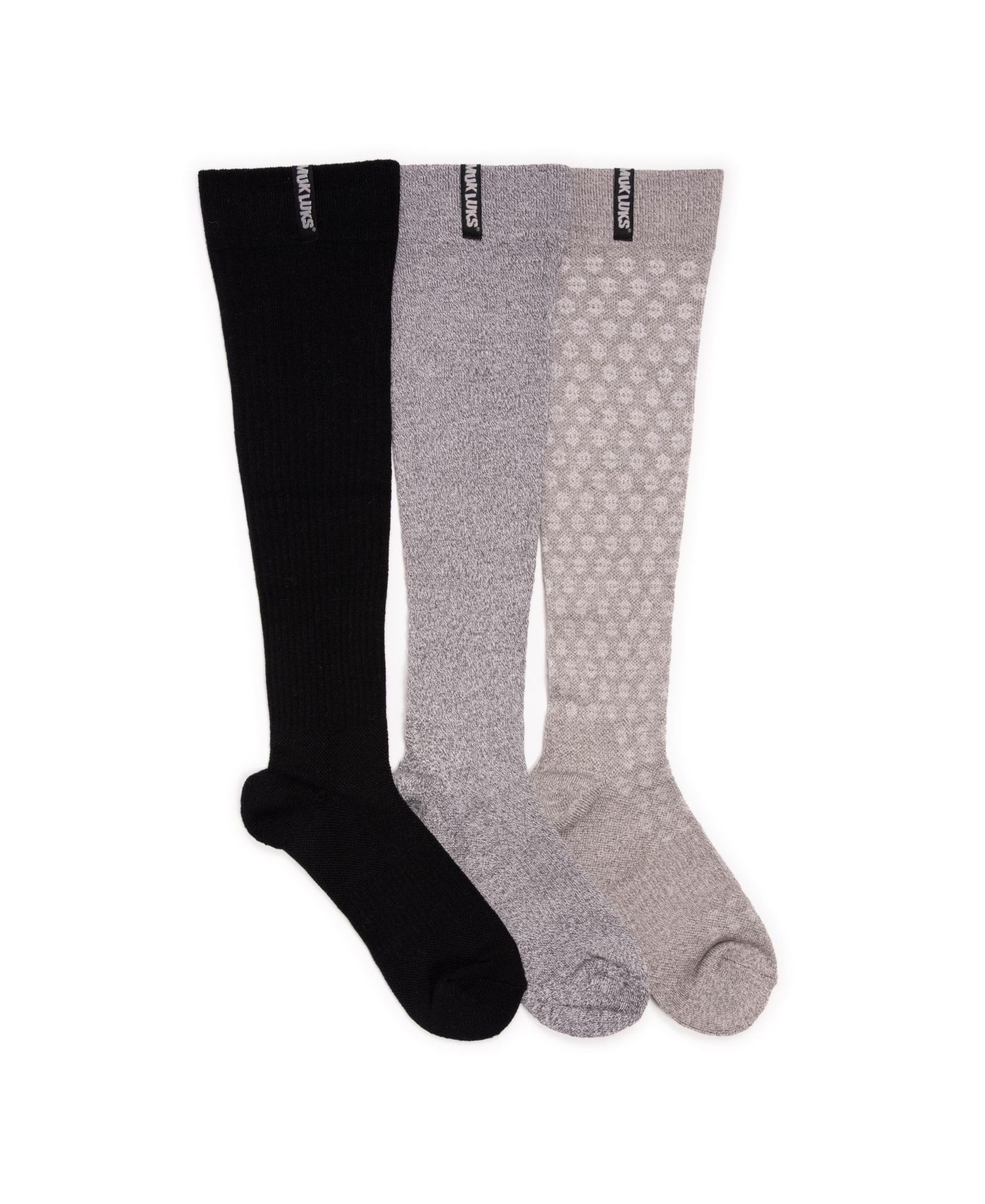 Women's 3 Pair Pack Compression Knee High Bamboo Socks