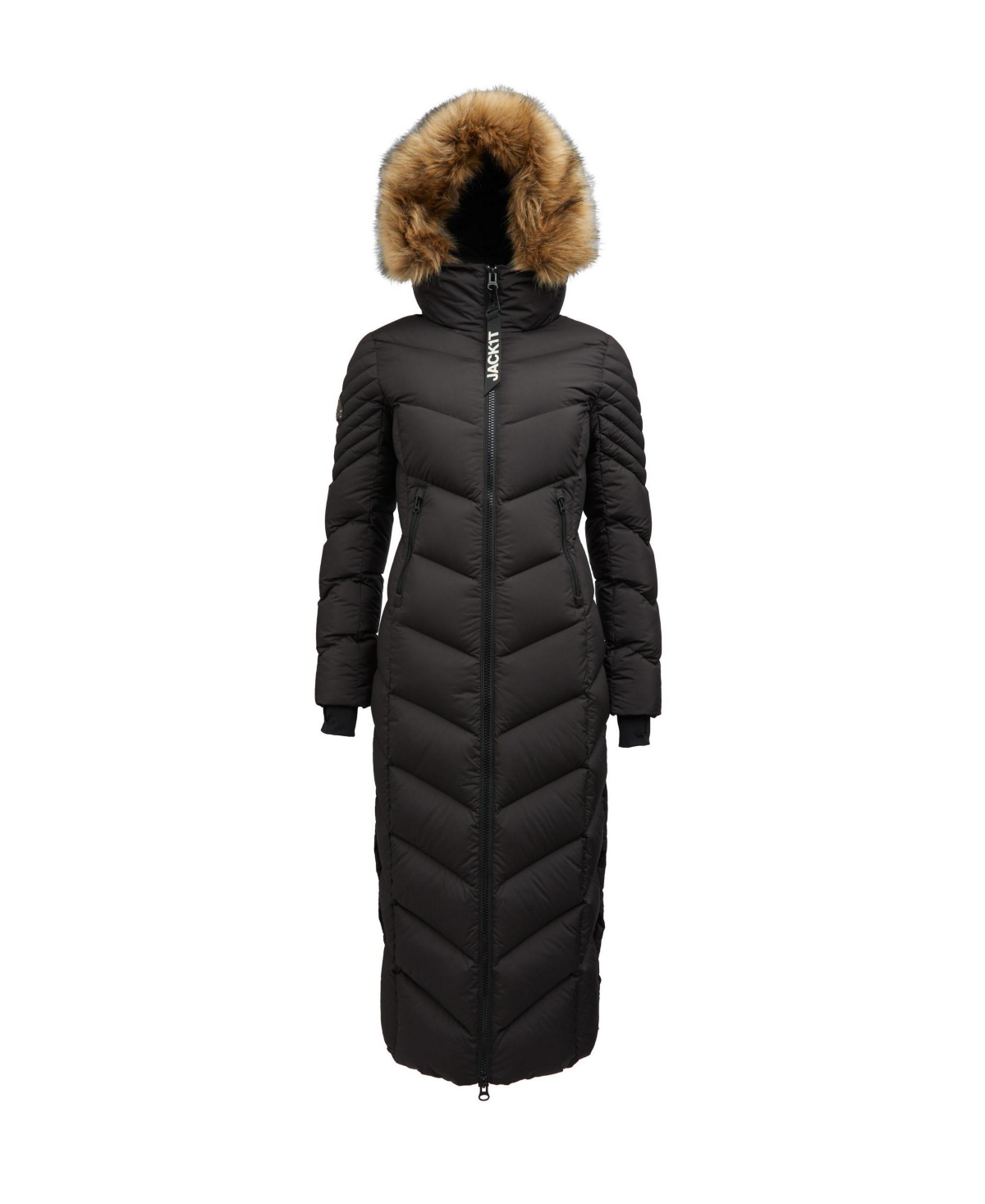 JACK1T Women's High Neck Maxi Puffer Coat