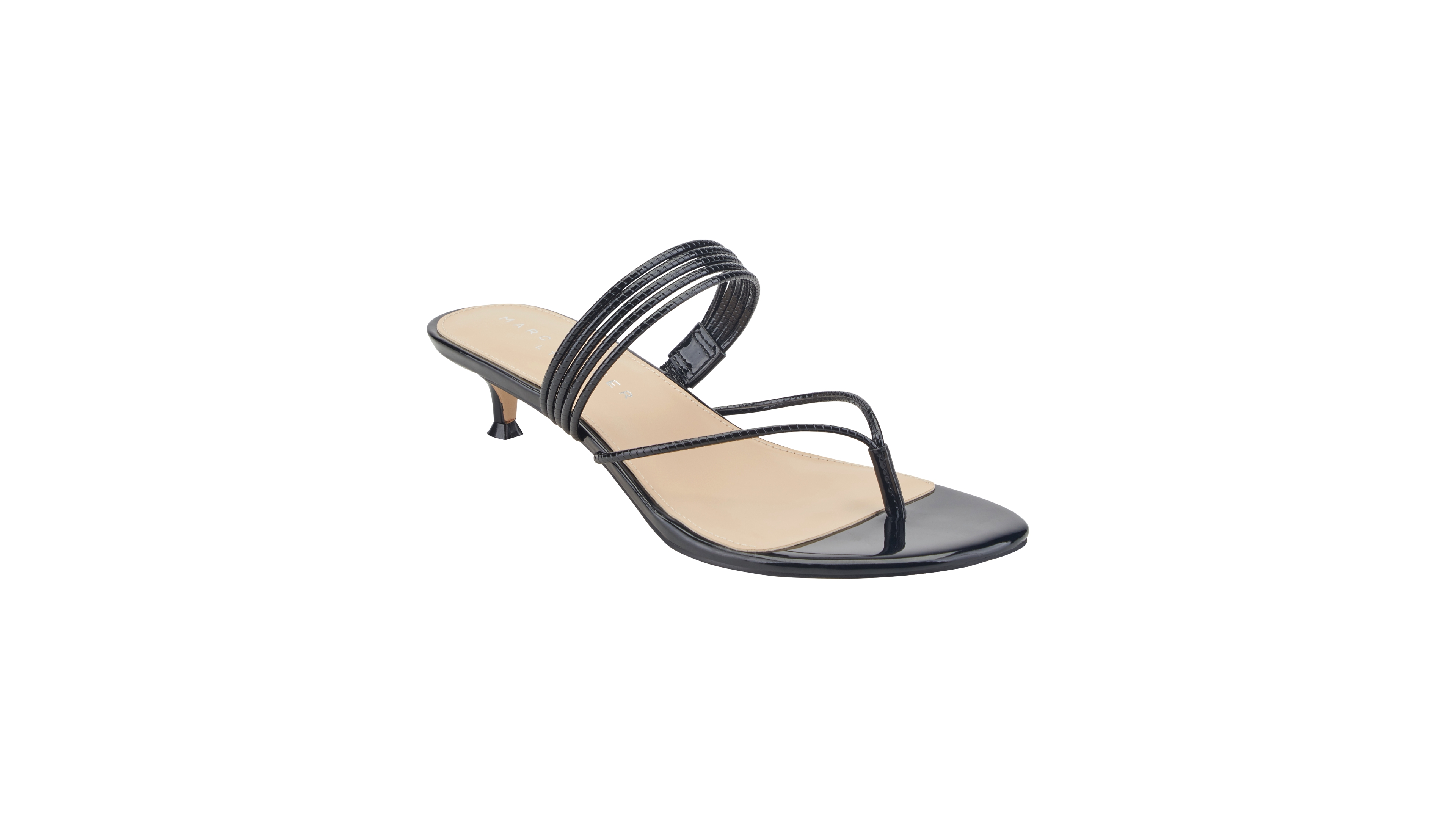 Marc Fisher Ltd Women's Alessi Kitten Heel Thong Sandals