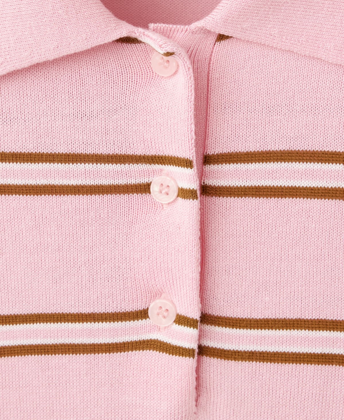 Mango Women's Striped Polo-Neck Sweater