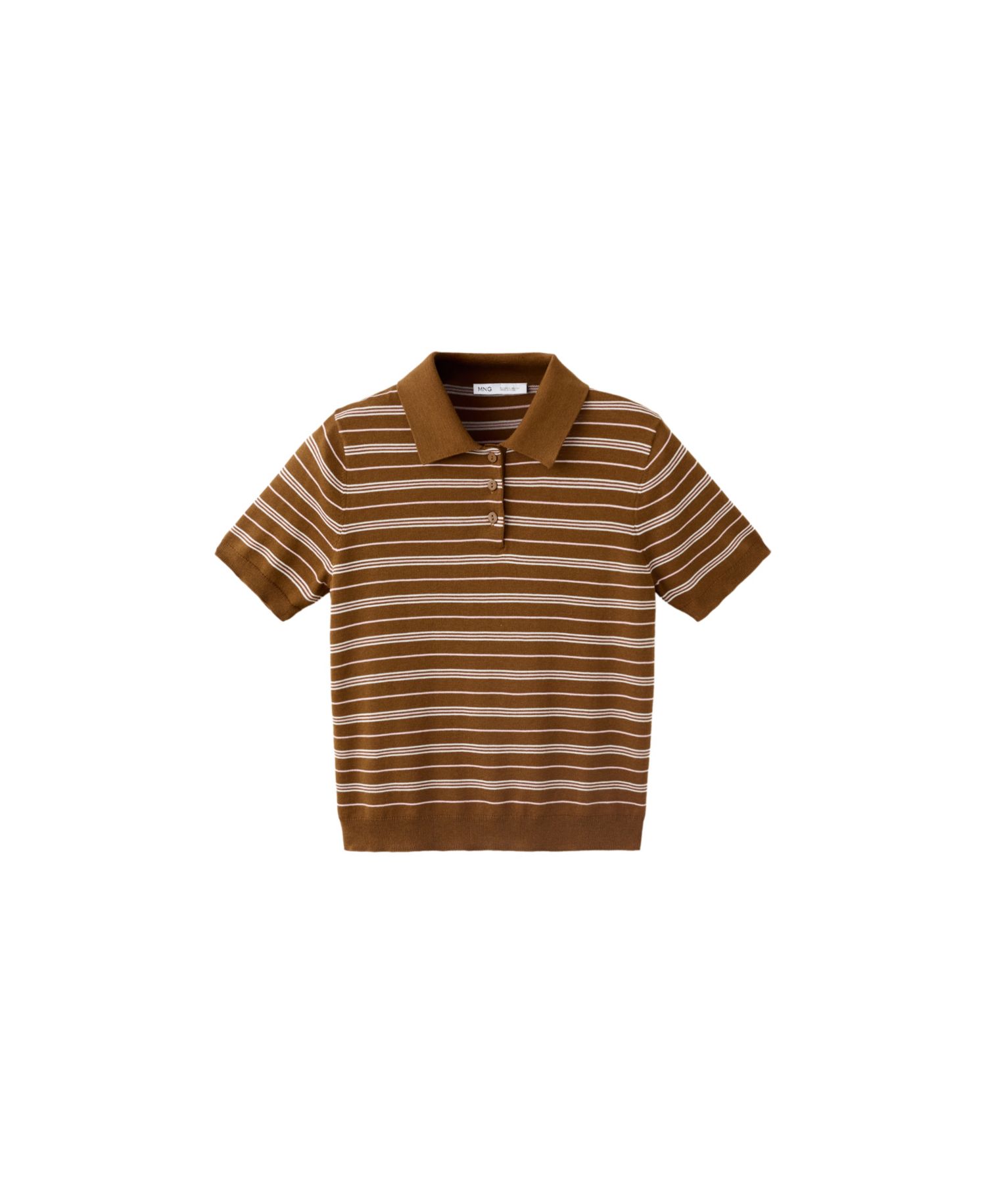 Women's Short-Sleeve Lightweight Cotton-Blend Polo Sweater