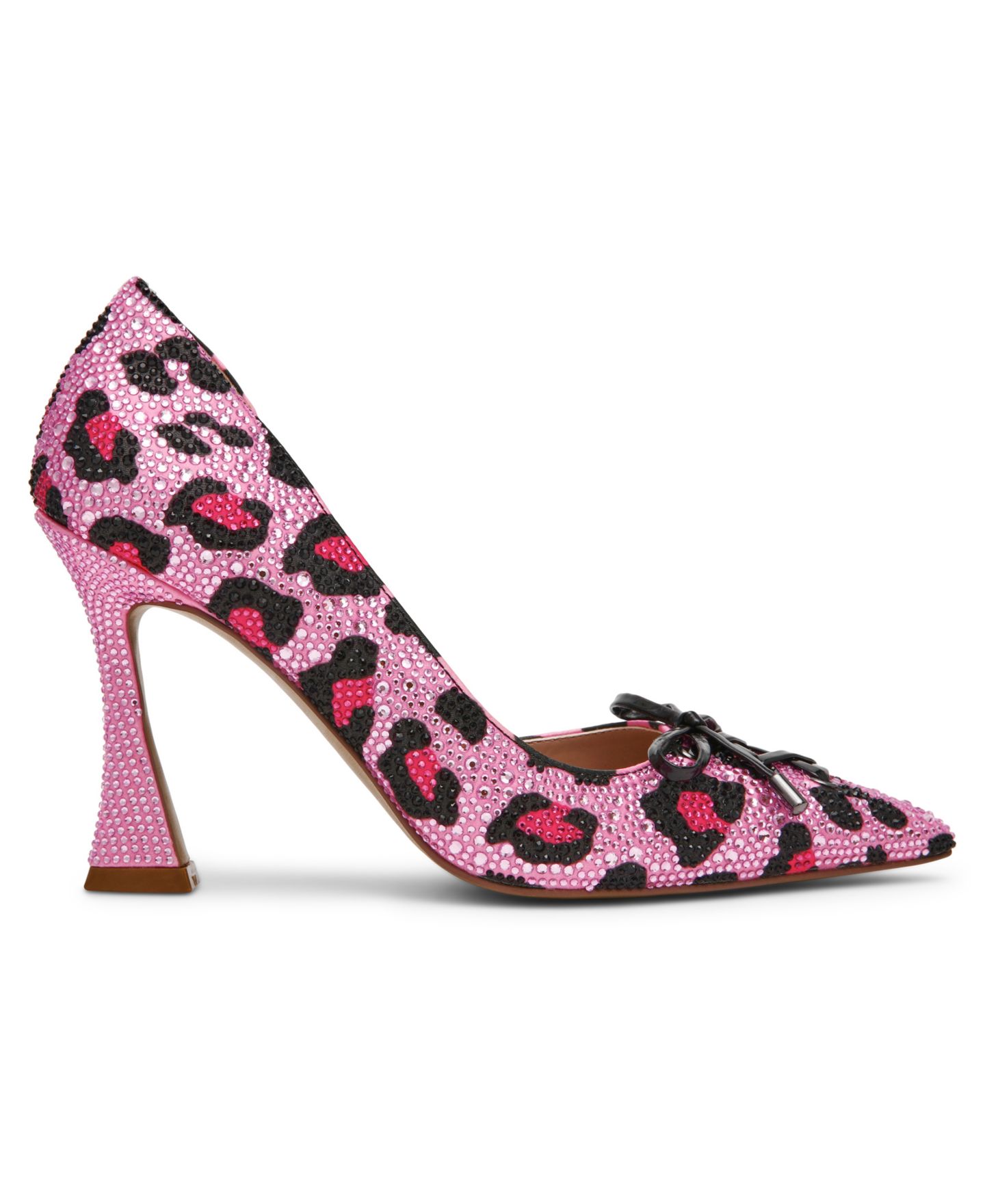 Женские леопардовые туфли-лодочки Betsey Johnson Delta д'Орсэ на шпильке с острым носом, цвет: Розовый — фото 2