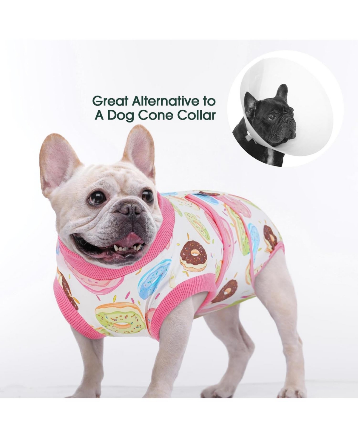 Post-Surgery Recovery Bodysuit Onesie for Dogs, E-Collar Alternative for Wound and Incision Protection