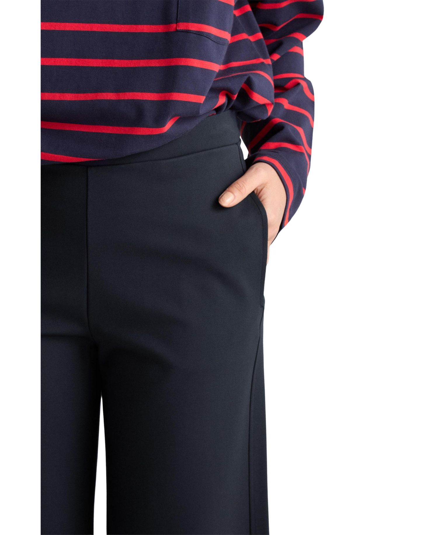 Women's Lottie Wide-Leg Cropped Pull-On Pants
