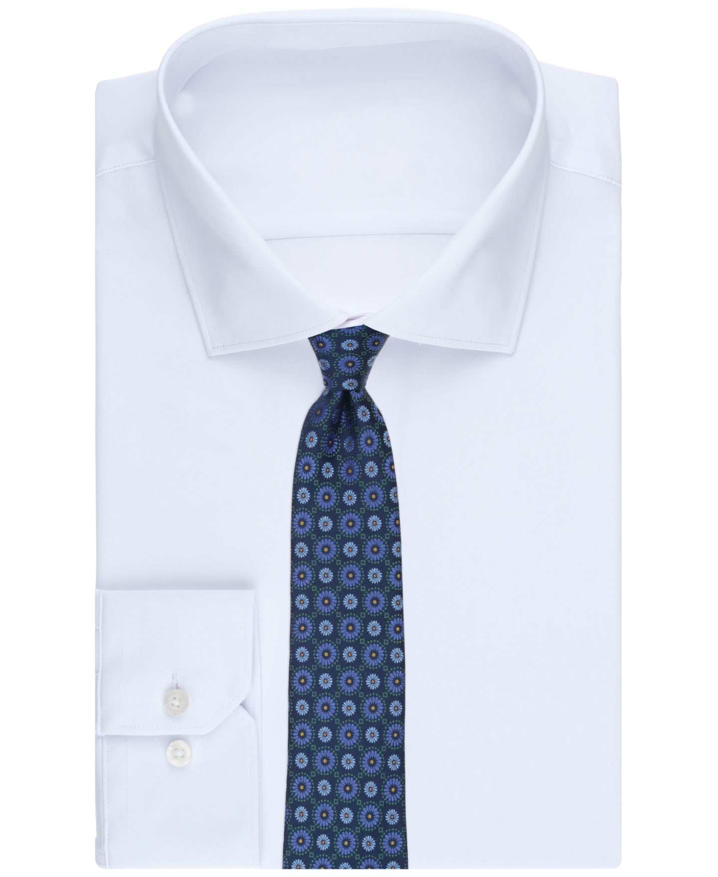 Мужской галстук Ted Baker London Wright Medallion Classic Tie, цвет: Синий — фото 3