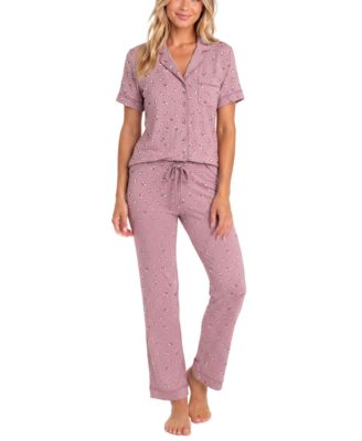 Women's Modal-Spandex Short-Sleeve Pajama Set