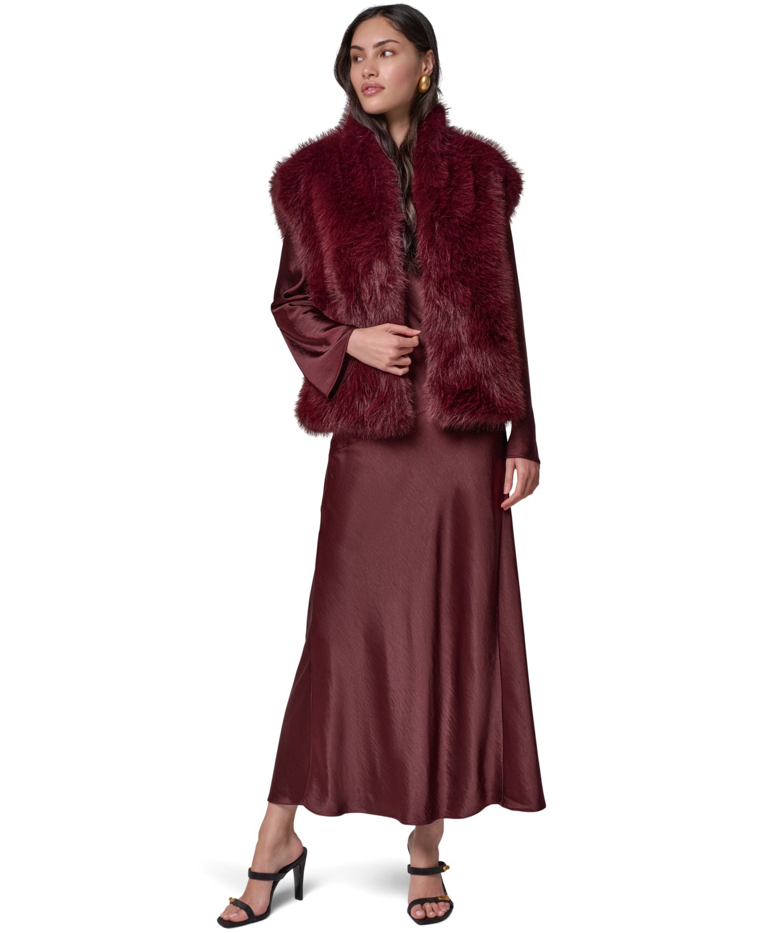 Women's Faux-Fur Sleeveless Vest