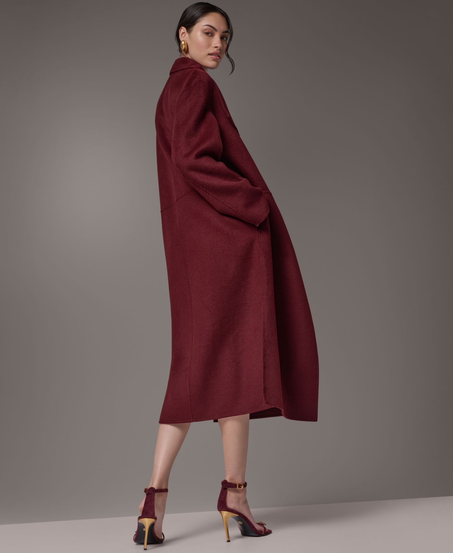 Women's Wool-Blend Oversized Coat