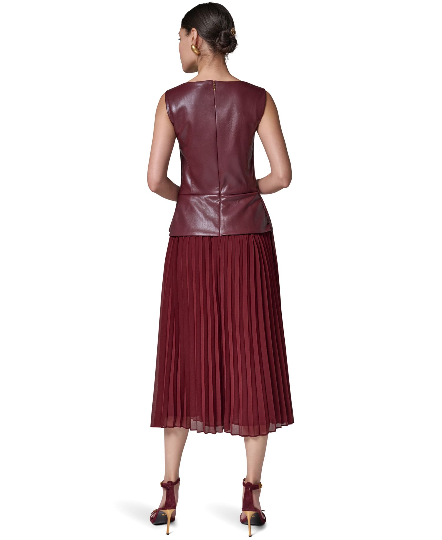Women's A-Line Sleeveless Midi Dress