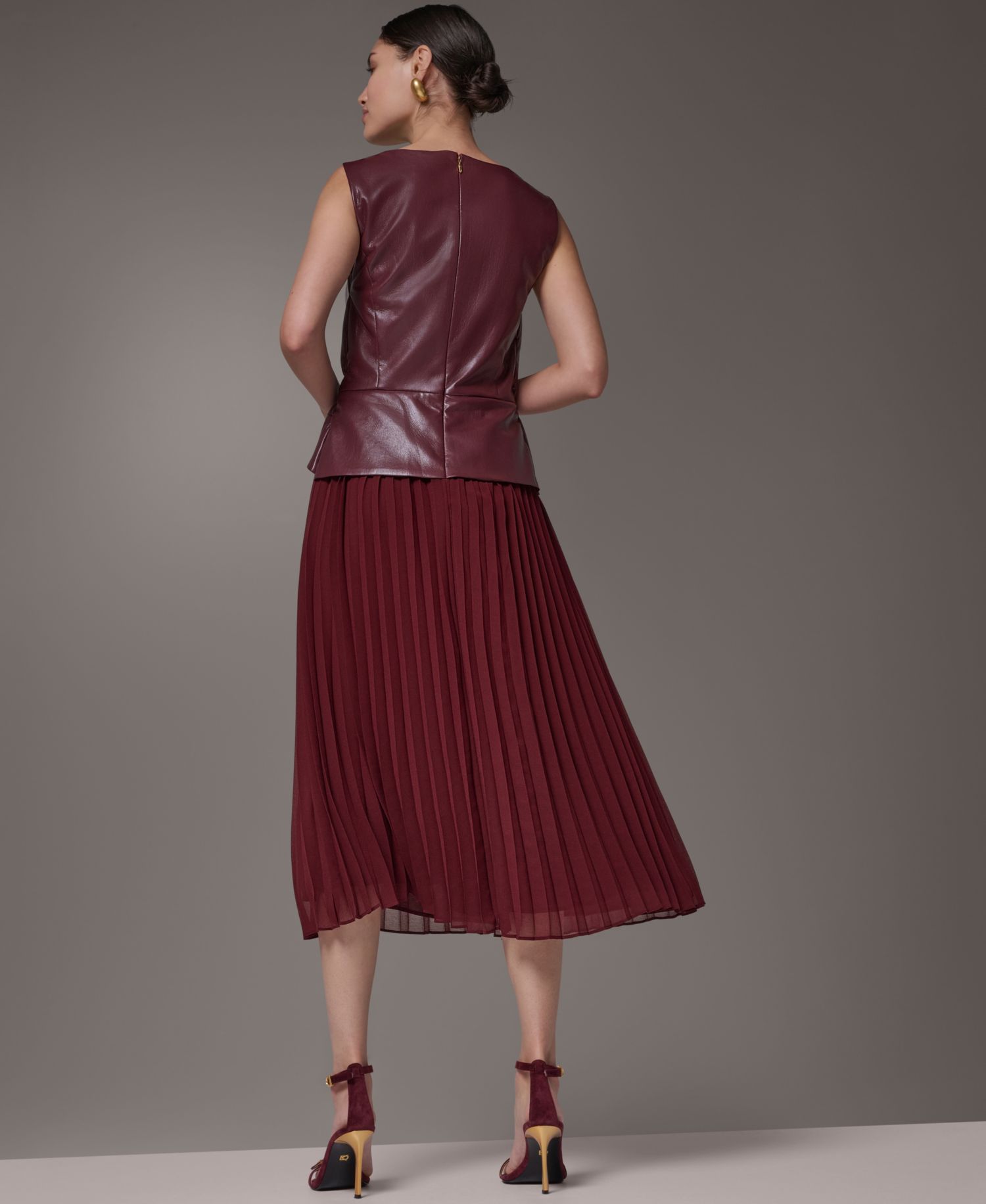 Women's A-Line Sleeveless Midi Dress