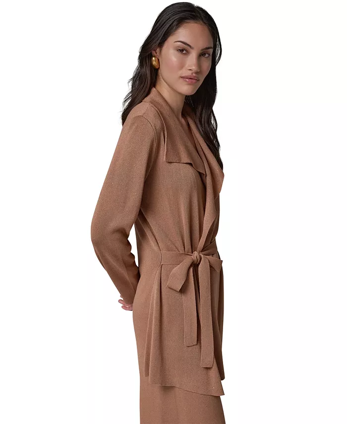 Women's Wrap Long-Sleeve Tie-Front Cardigan - thumbnail 7