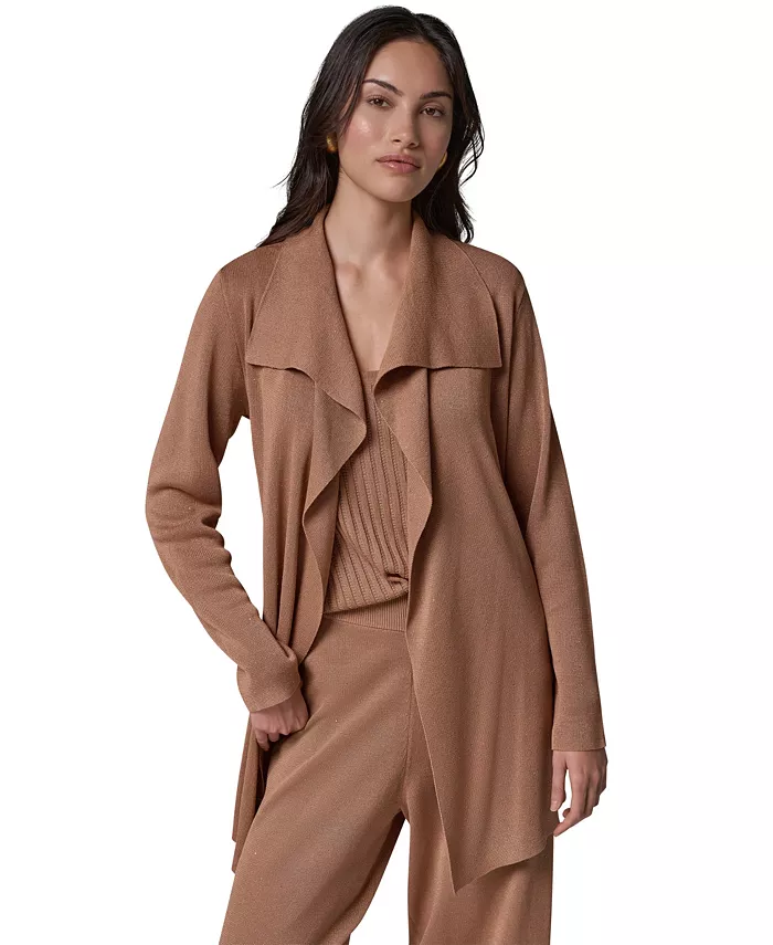 Women's Wrap Long-Sleeve Tie-Front Cardigan