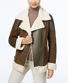 How do you clean a shearling coat?