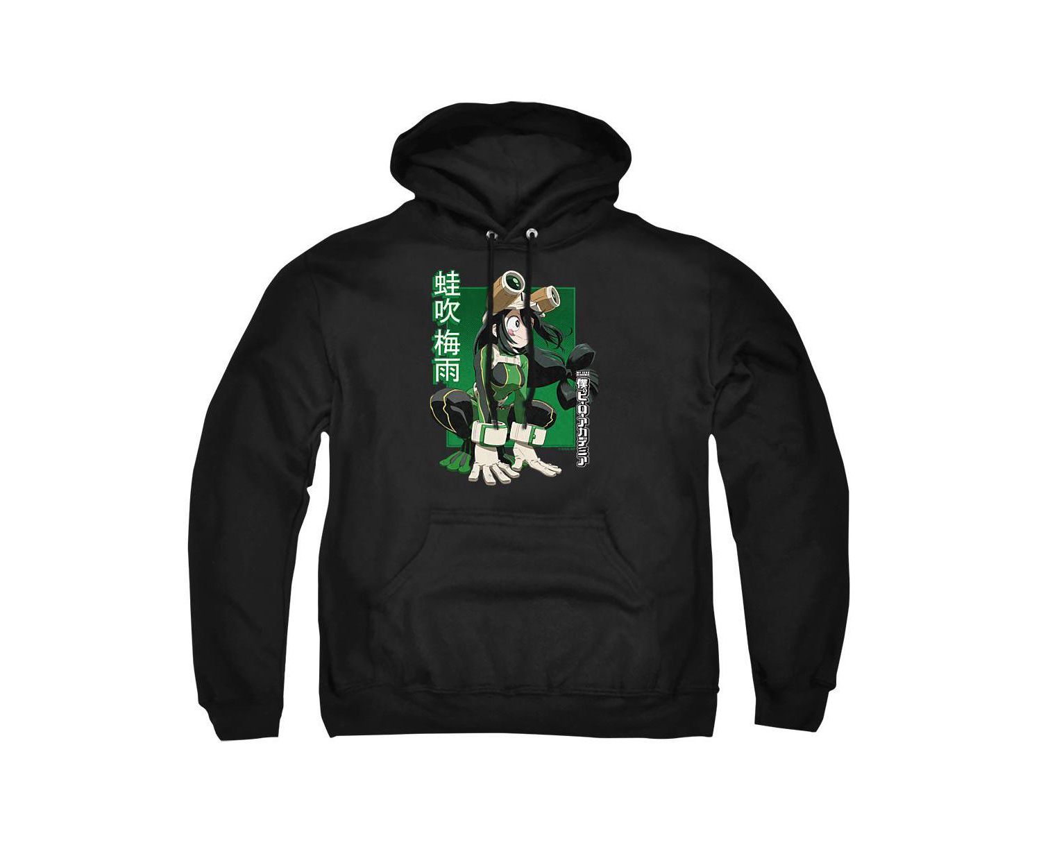 Men's Tsuyu Asui Heroic Pose Graphic Pull-Over Hoodie