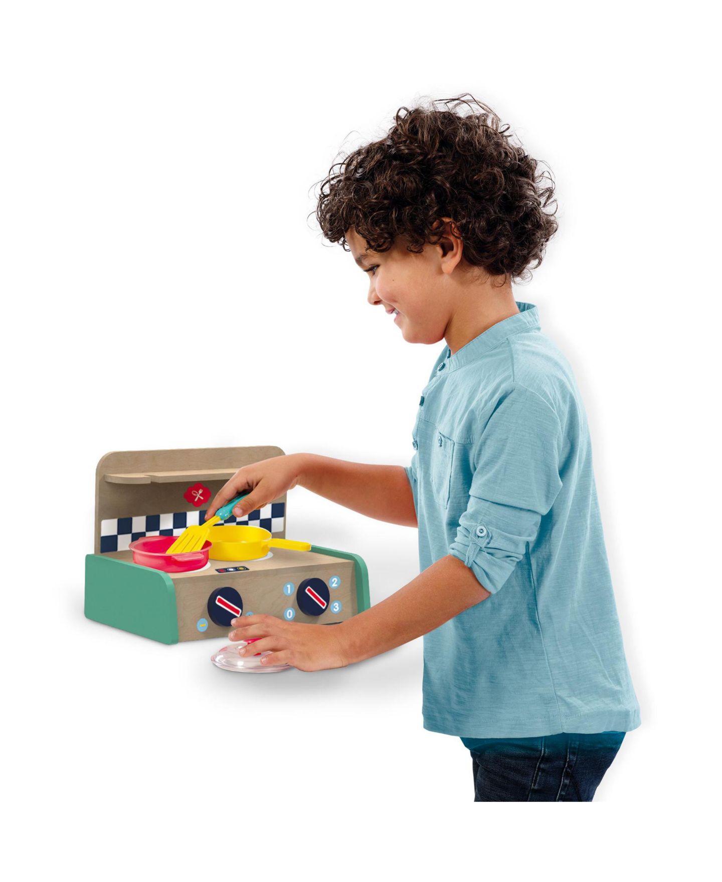 Детские игрушки SES Creative Petits Pretenders Wooden 16-Piece Kitchen Play Set, Ages 3+, цвет: Open Miscellaneous — фото 4