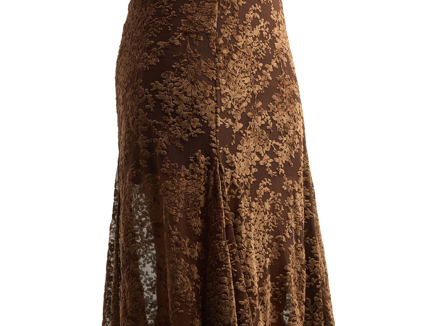 Женская юбка BCX Juniors' High-Waisted A-Line Midi, цвет: Шоколадный — фото 4