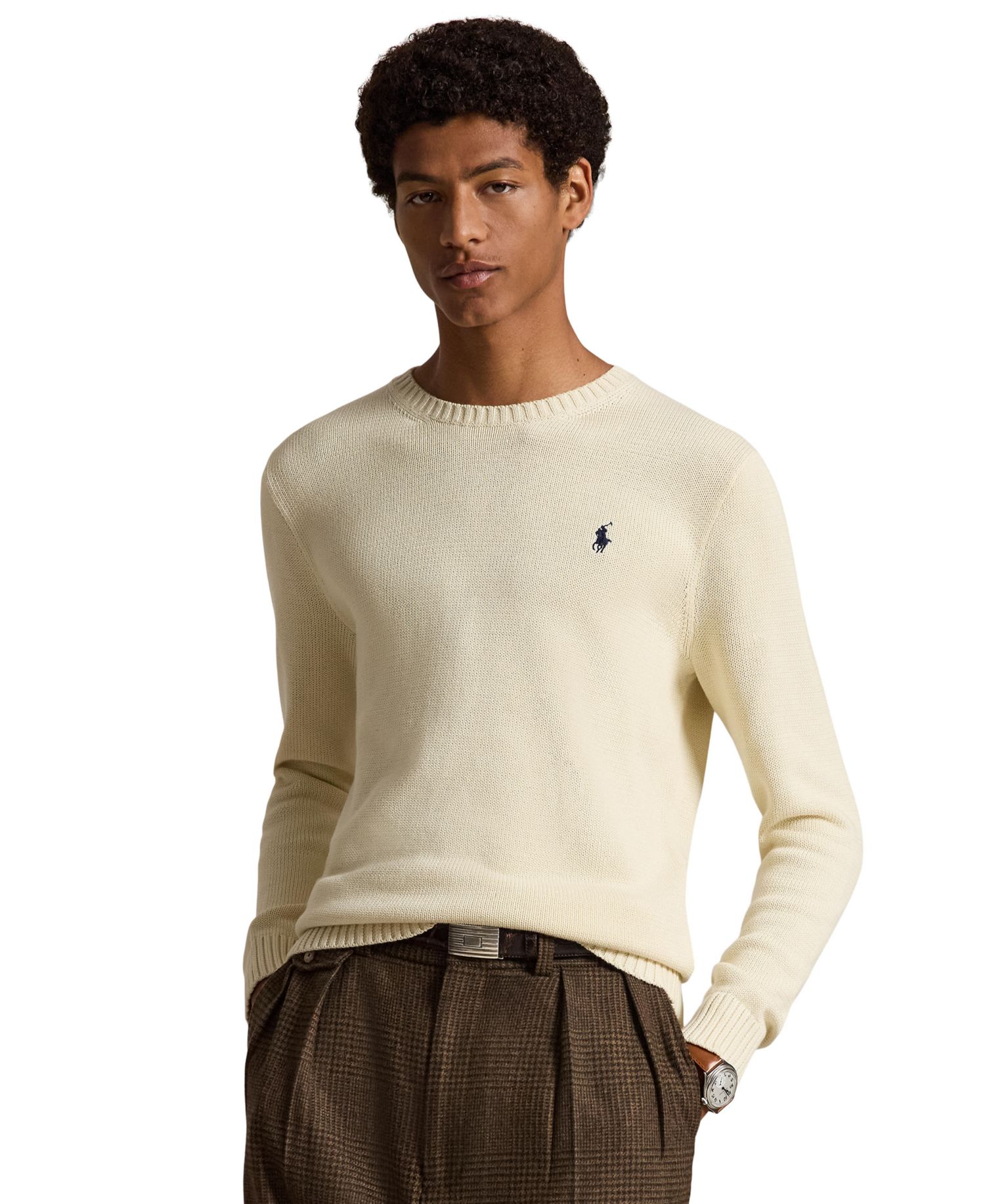 Men's Cotton Crewneck Sweater