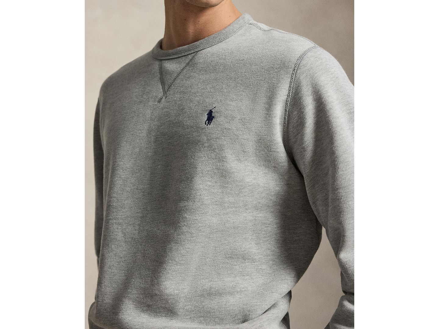 Мужская толстовка Polo Ralph Lauren RL Fleece, цвет: Меланжевый — фото 3