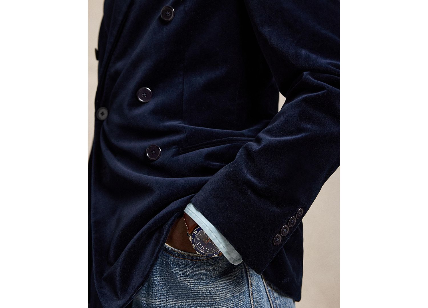Men's Polo Modern Velvet Jacket