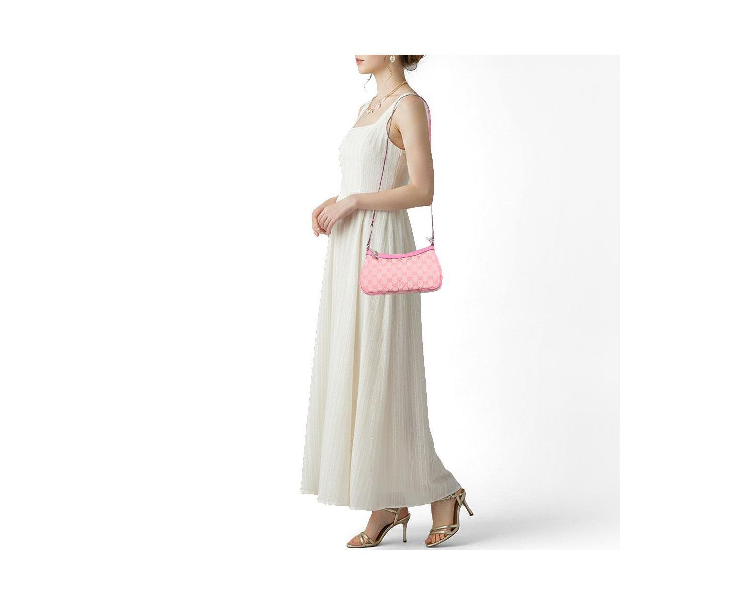 x Palace GG-P Canvas Half Moon Mini Shoulder Bag