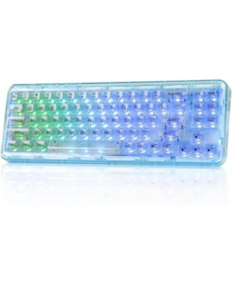 X71 Wireless Hot-Swappable Transparent Mechanical Keyboard, Compatible with Windows and Mac
