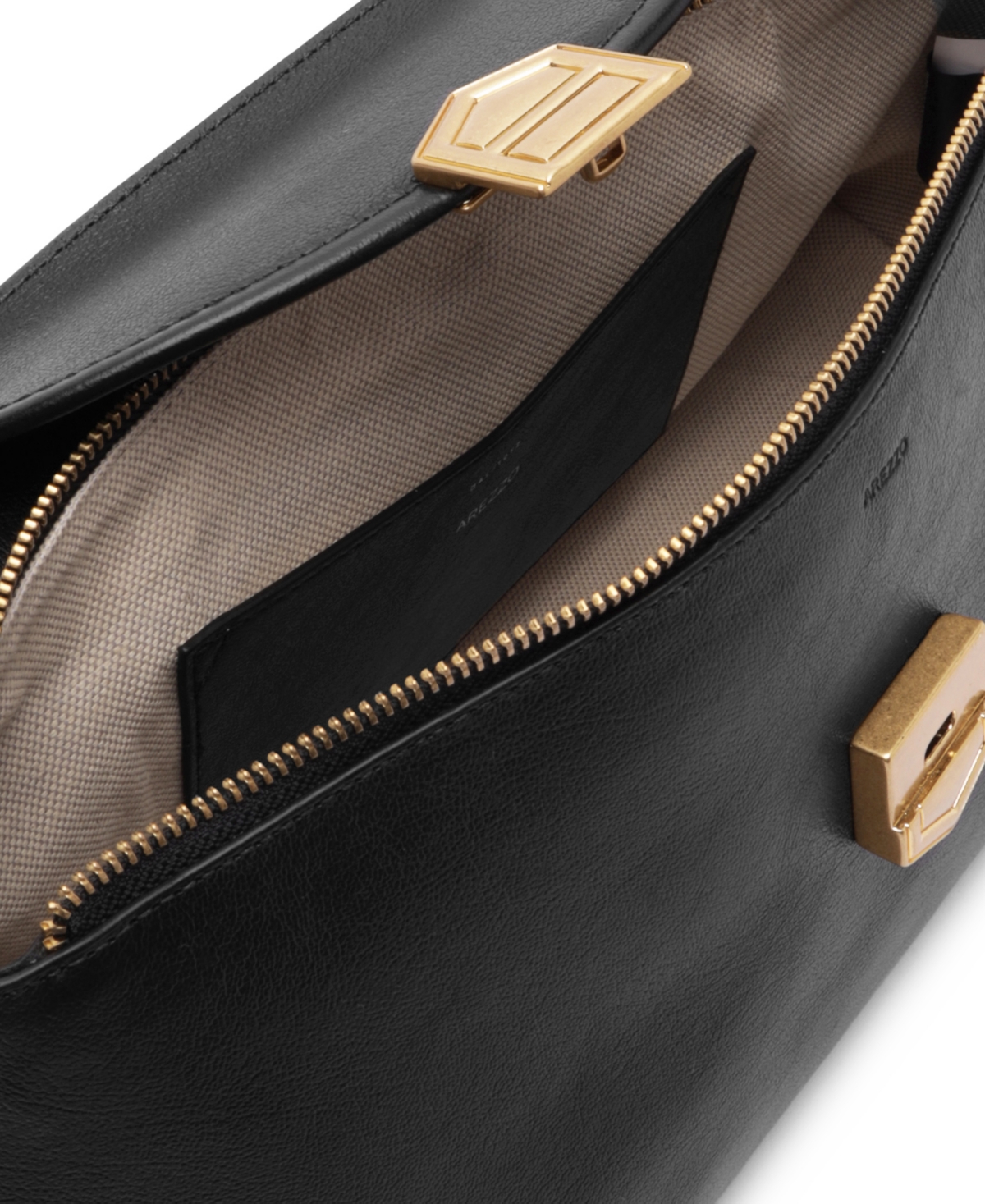 Arezzo Everly Leather Large Satchel Handbag