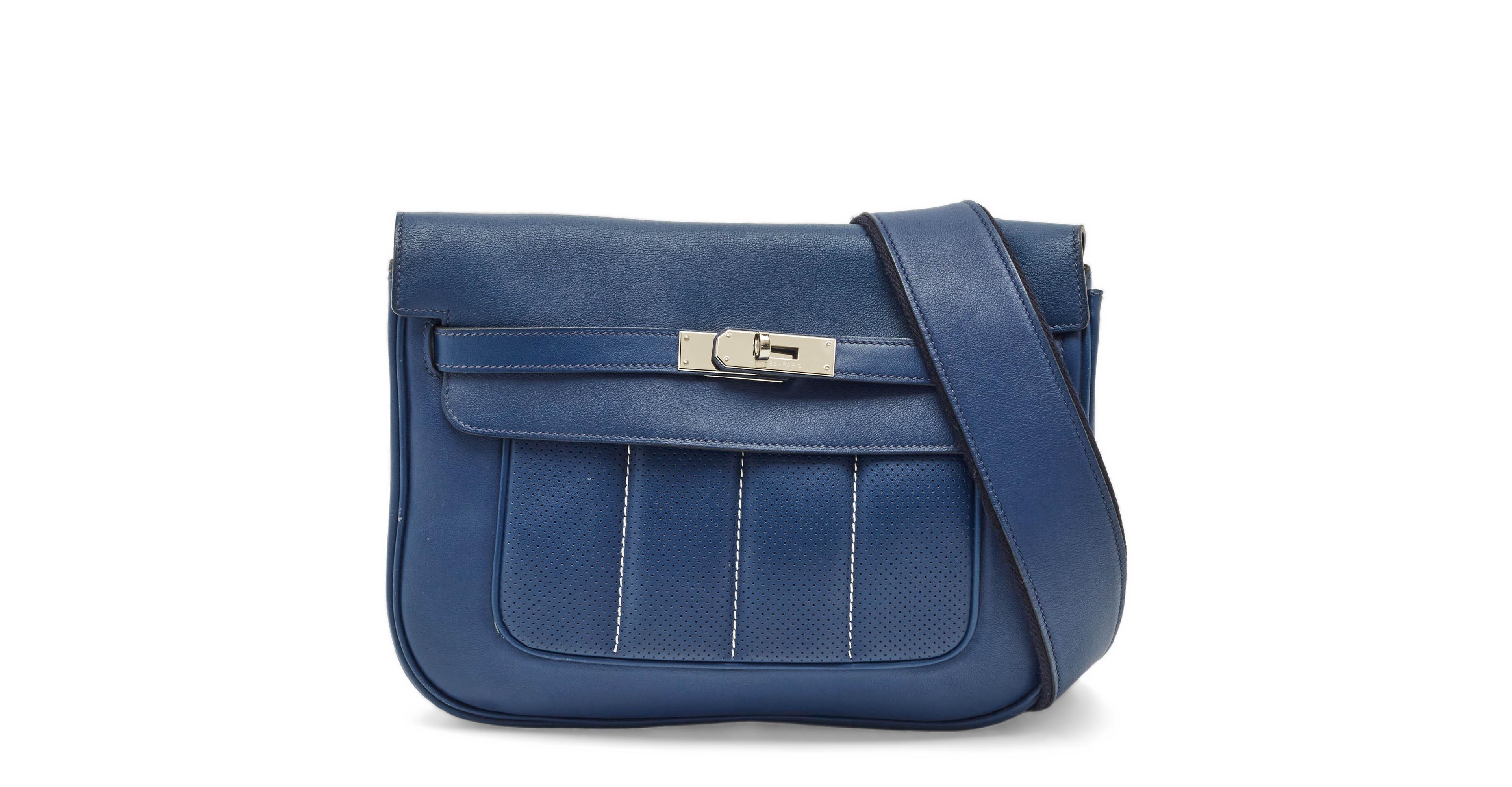 Pre-Owned HERMES Saphir Swift Leather Palladium Finish
