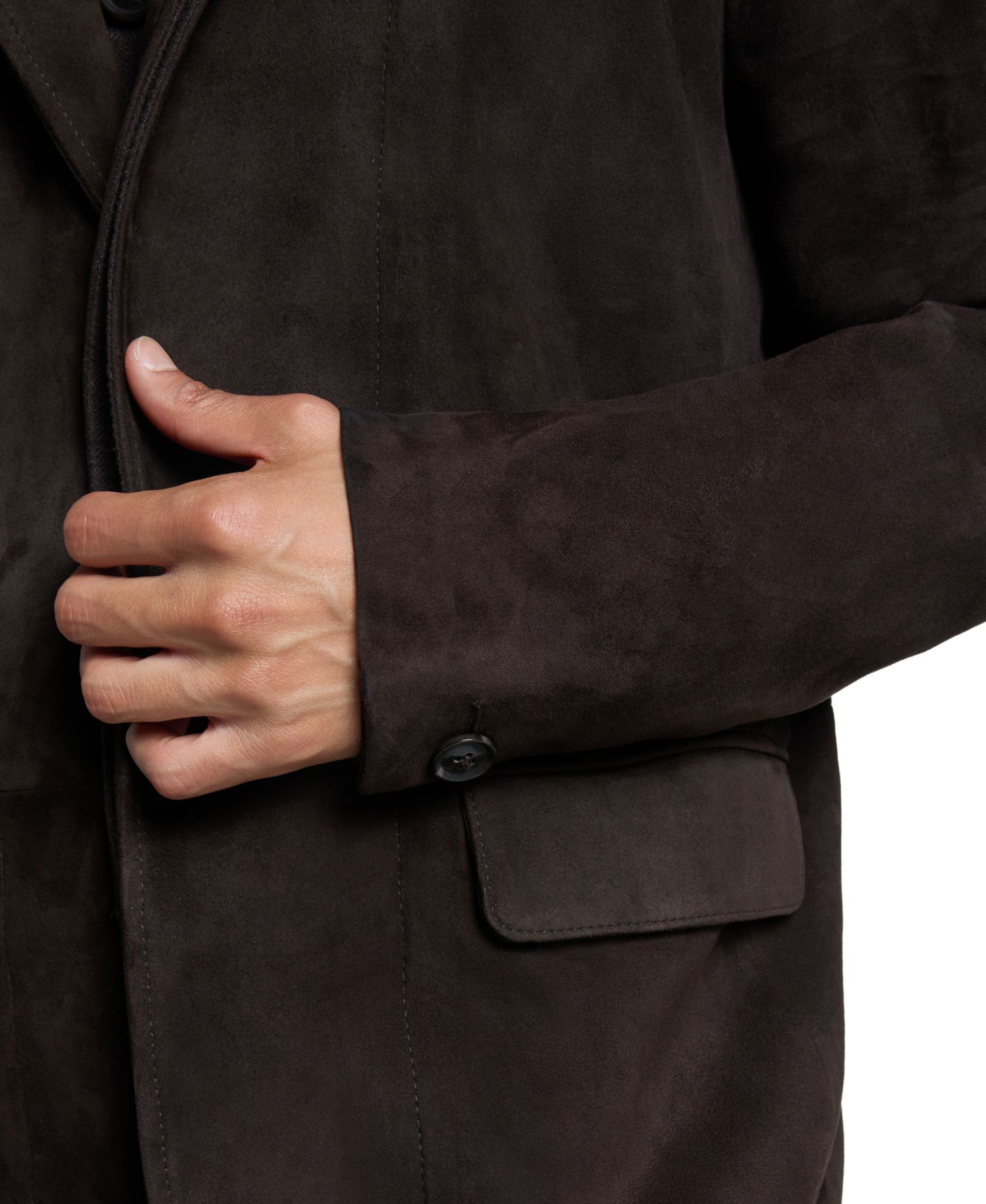 Men's Suede Modern-Fit Blazer