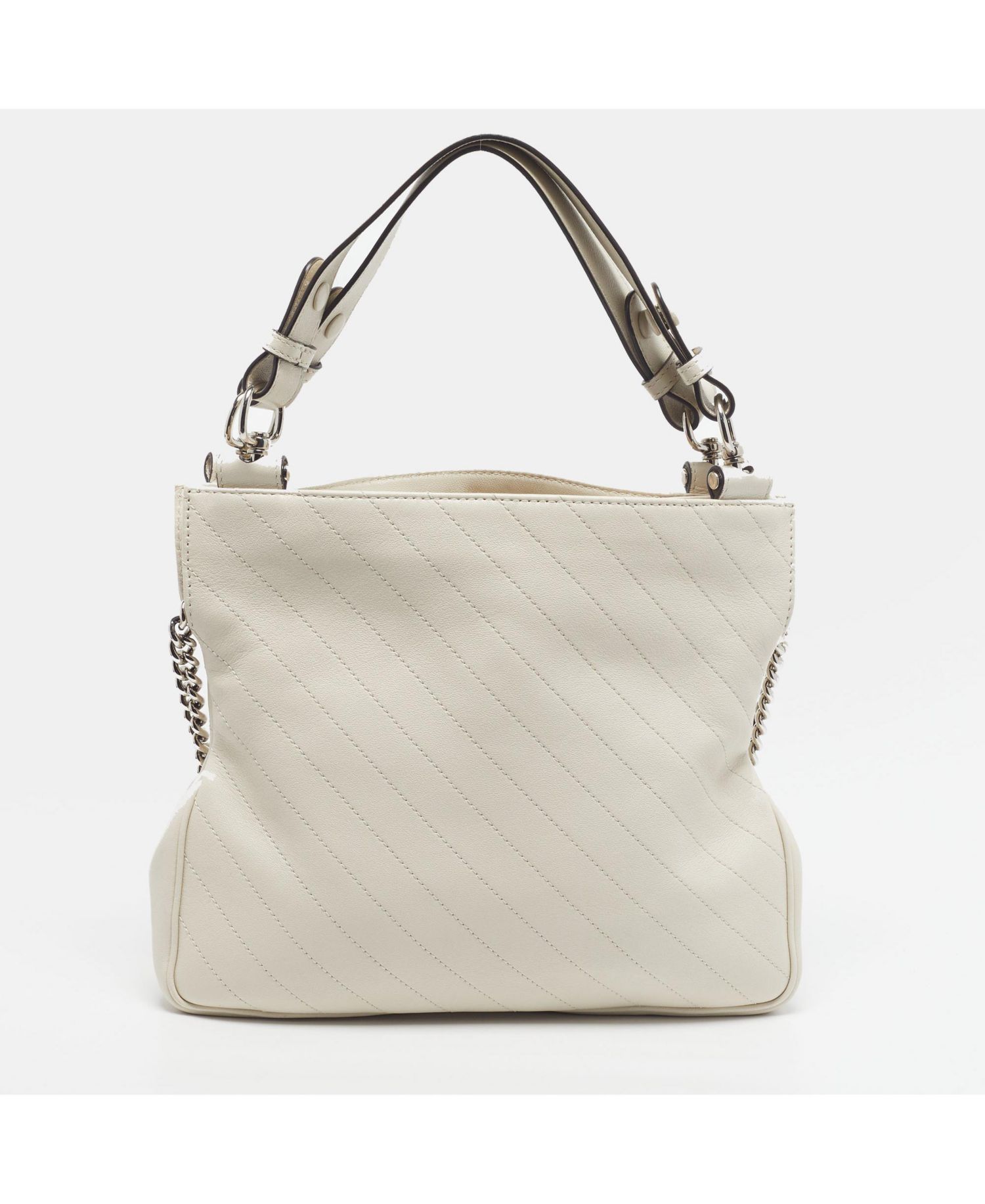 Bamboo Shopper Leather Tote