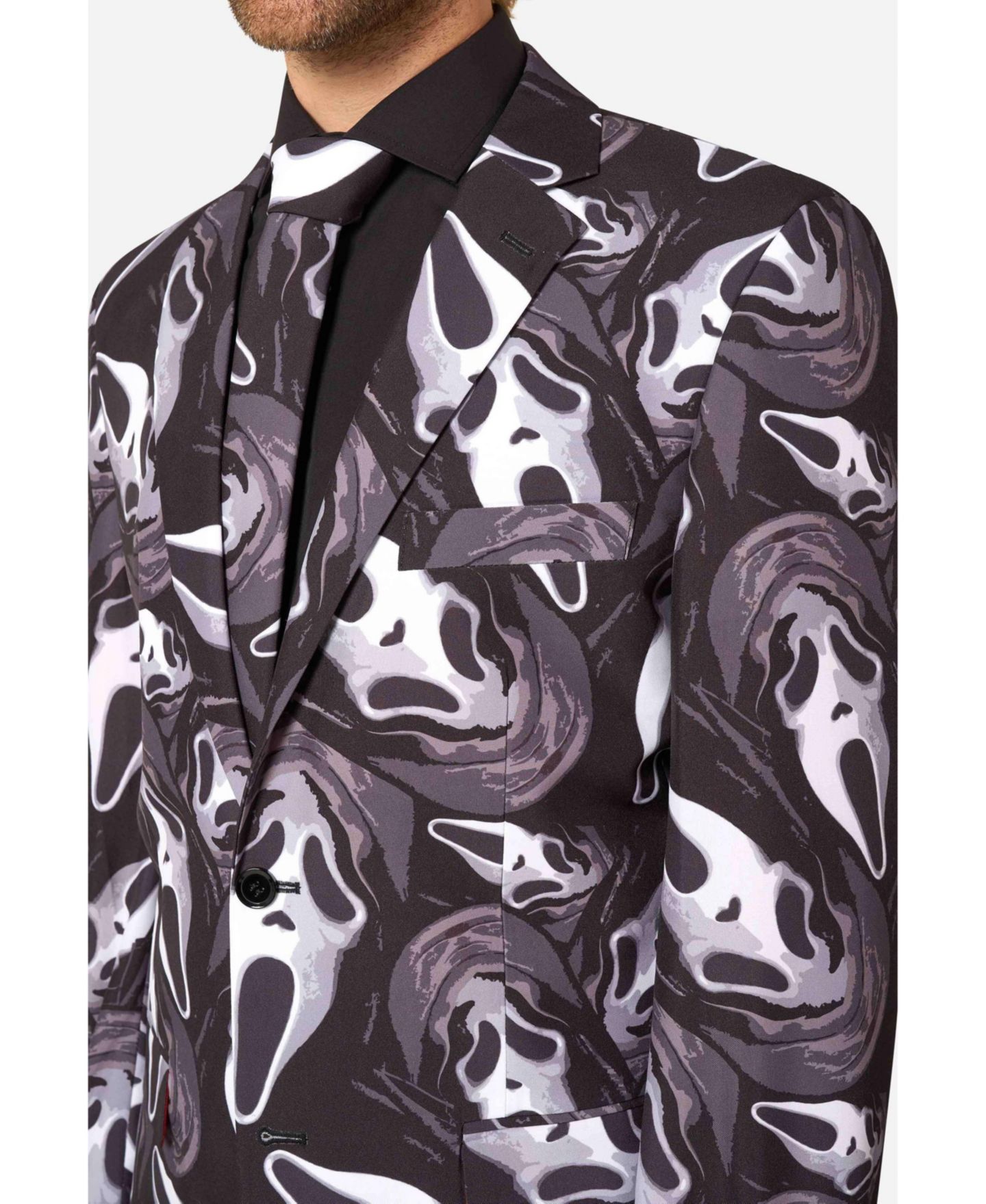 Мужской карнавальный костюм OppoSuits Ghost Face, цвет: Чёрный — фото 6