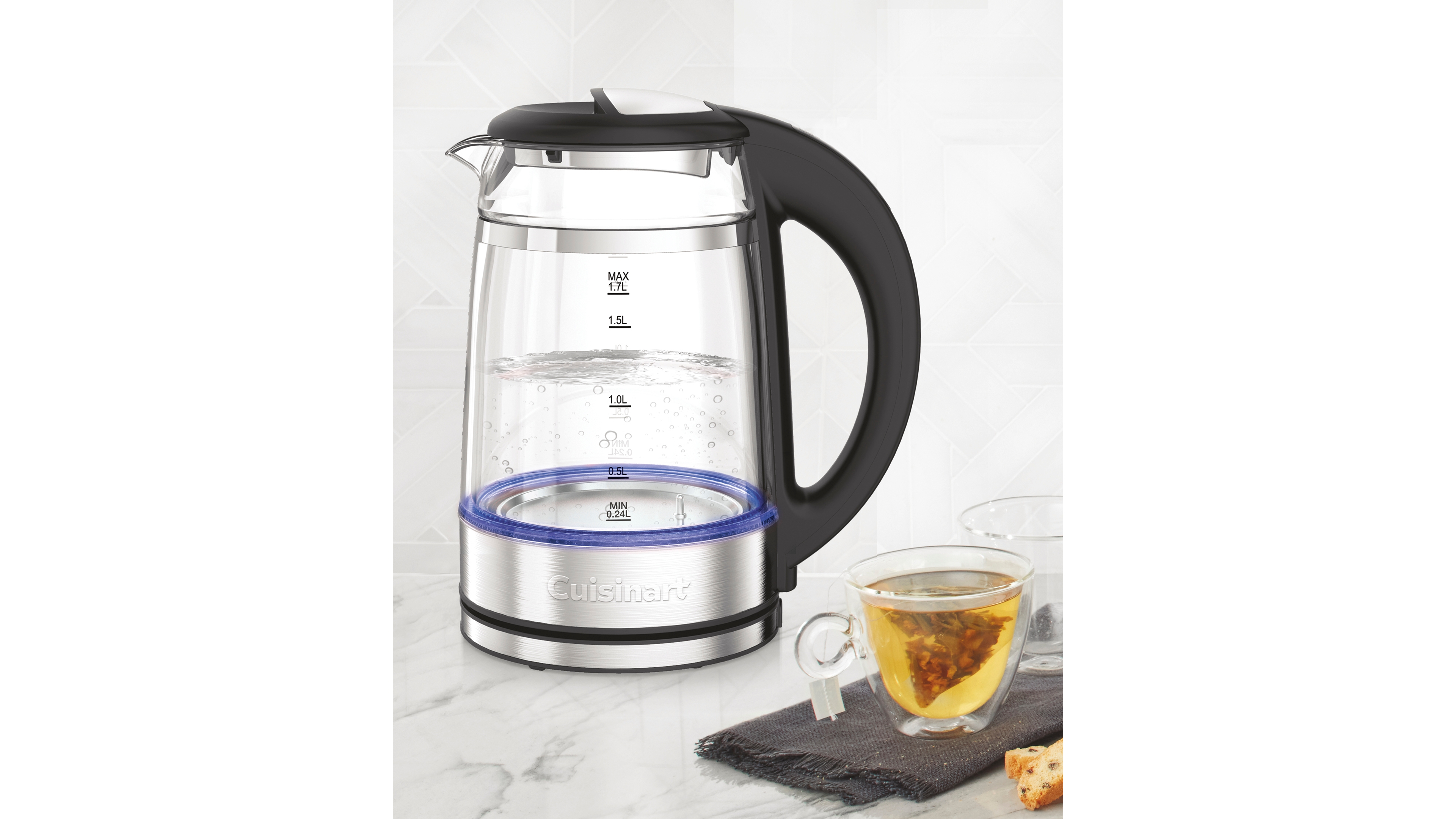 Cuisinart Clear Temp 1.7L Glass Kettle Gk-19