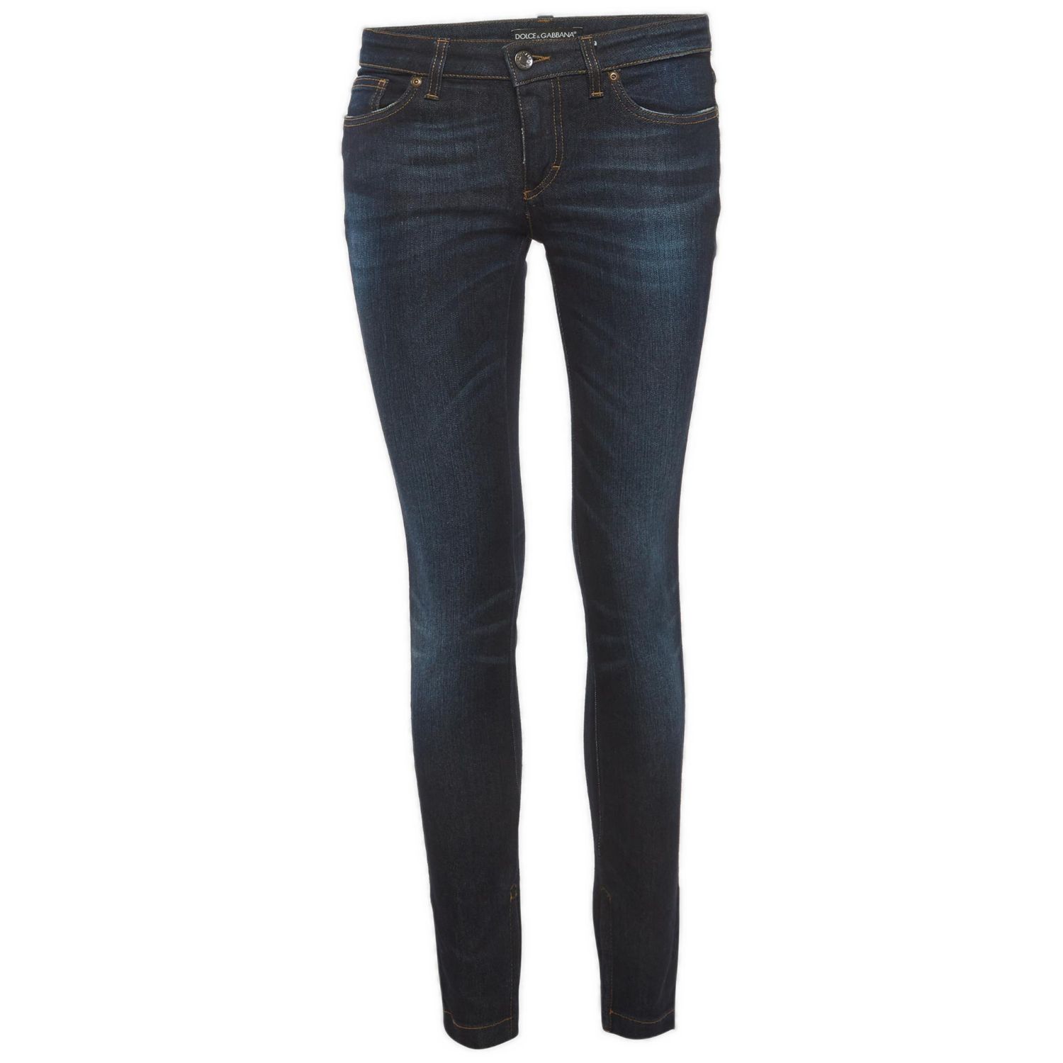 Women's Low-Rise Dark-Rinse Skinny Jeans