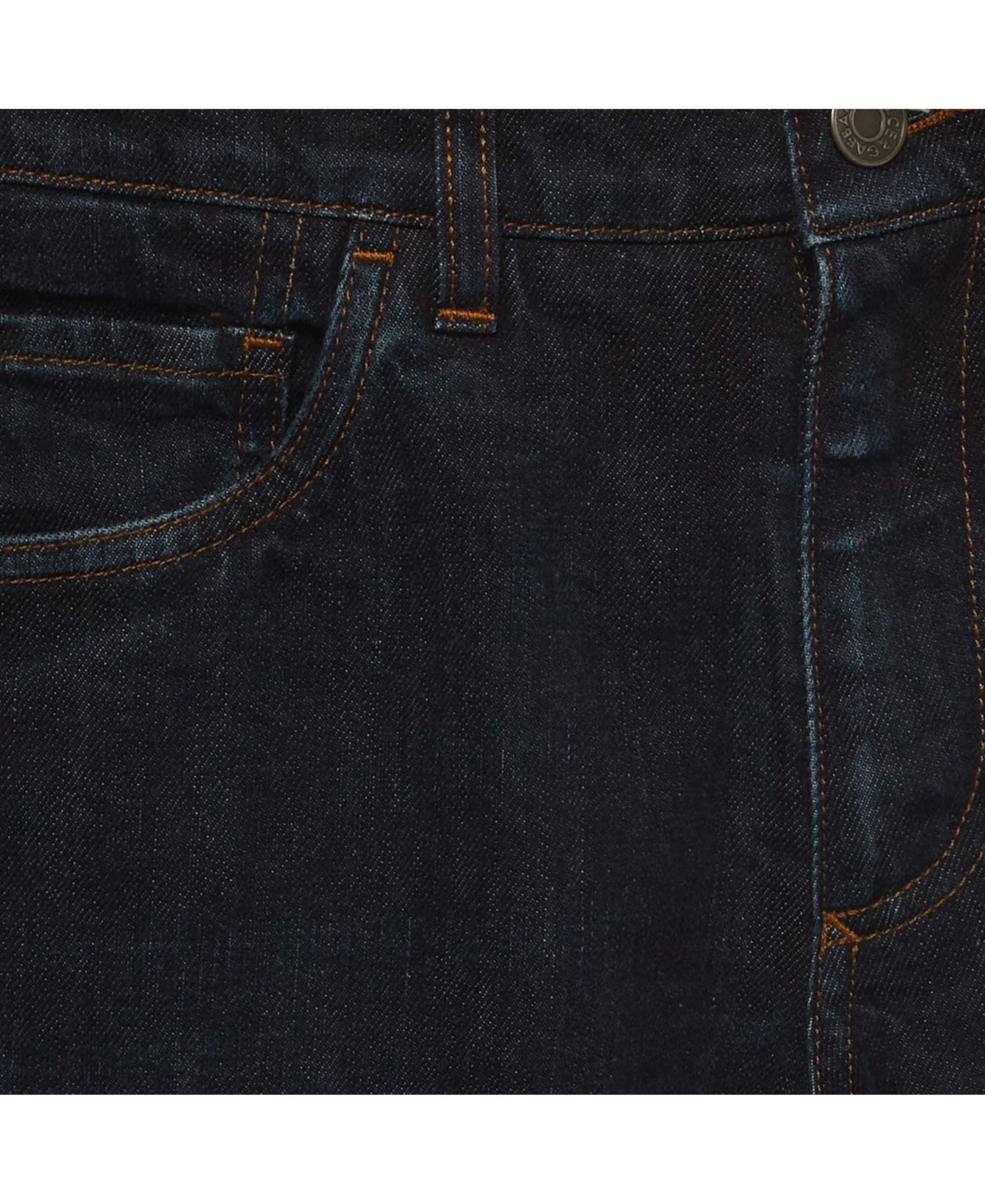 Dolce & Gabbana Women's Mid-Rise Straight-Leg Dark-Rinse Jeans