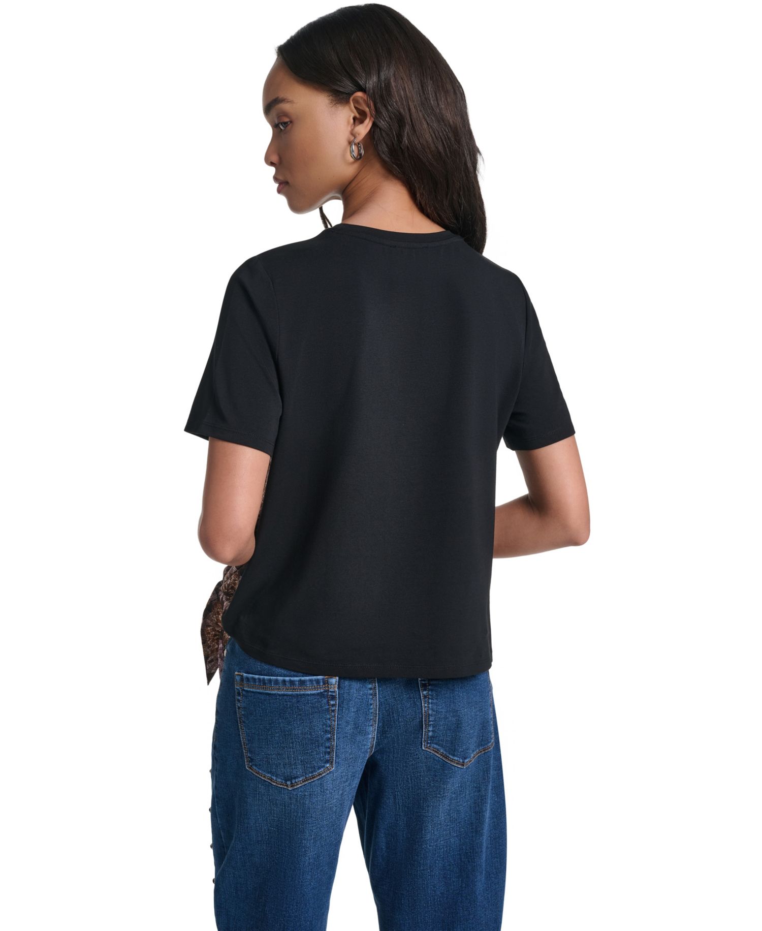 Women's Tie-Front Short-Sleeve T-Shirt