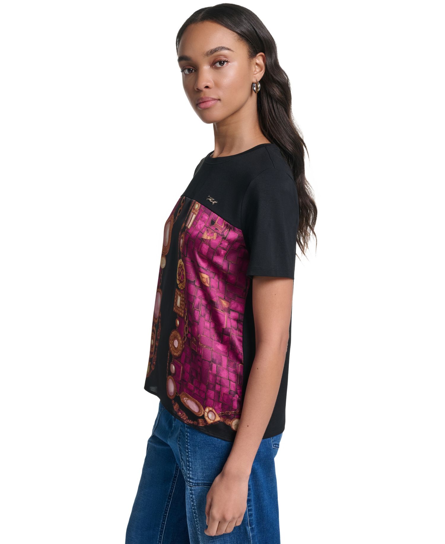 Women's Jewel Print Crewneck T-Shirt