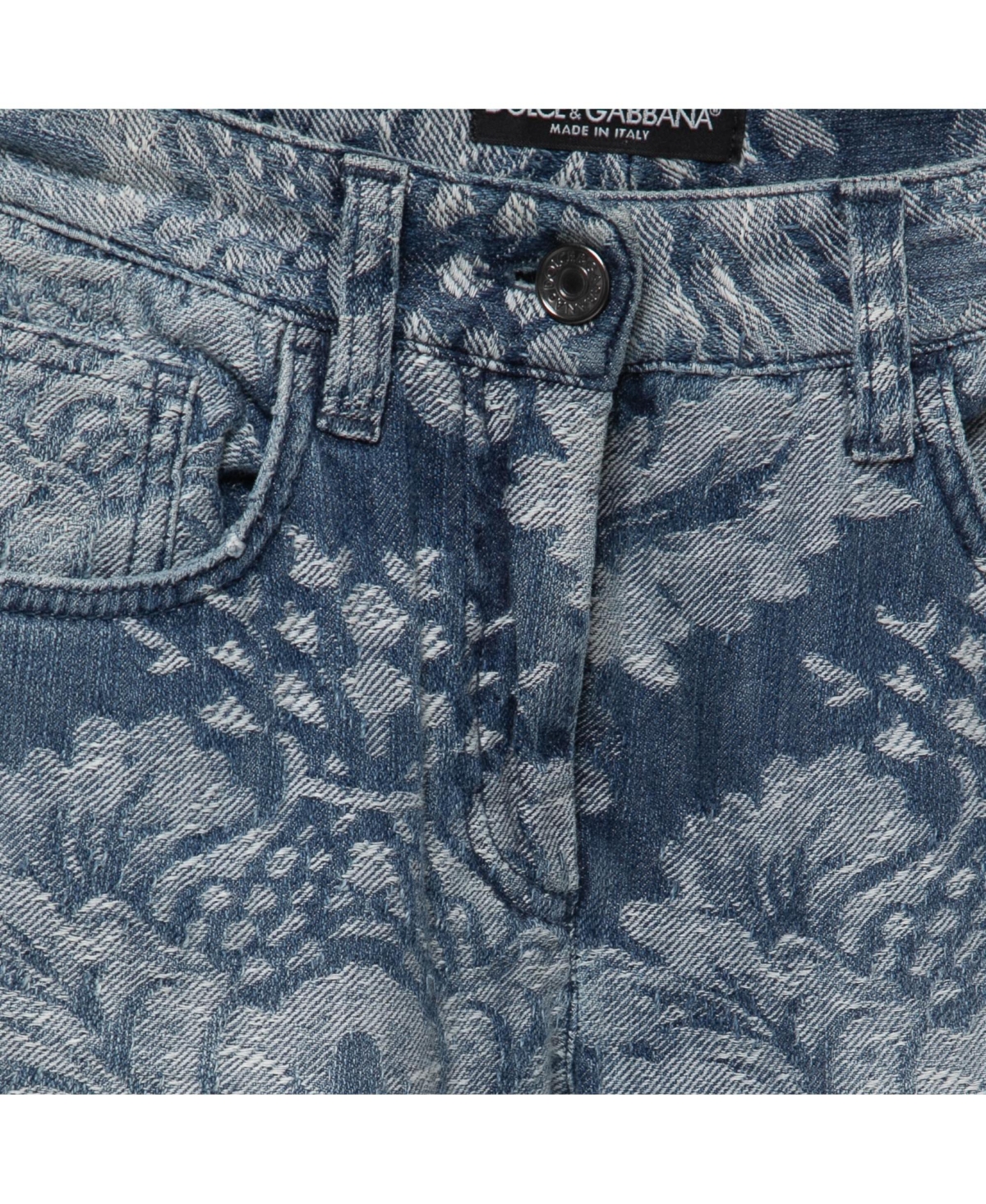 Pre-Owned Dolce & Gabbana Women's Jacquard Denim Jeans