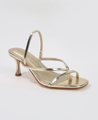 Lili Strappy Thong Kitten Heel Sandals