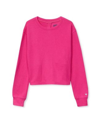 Girls Long Sleeve Twist Back Active Top