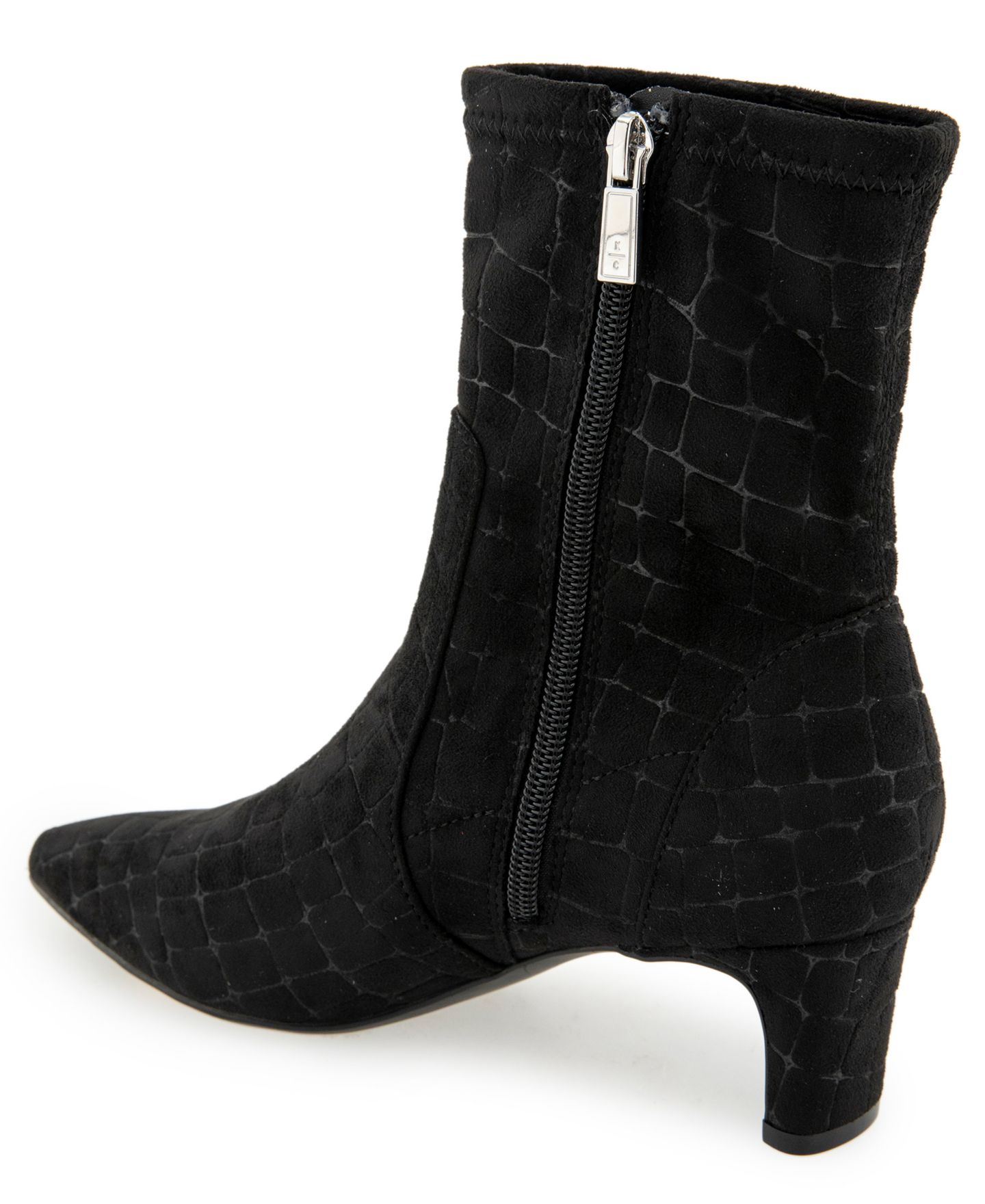 Женские ботинки Kenneth Cole Reaction Bindi Heeled Pointed Toe Dress Booties, цвет: Чёрный — фото 6