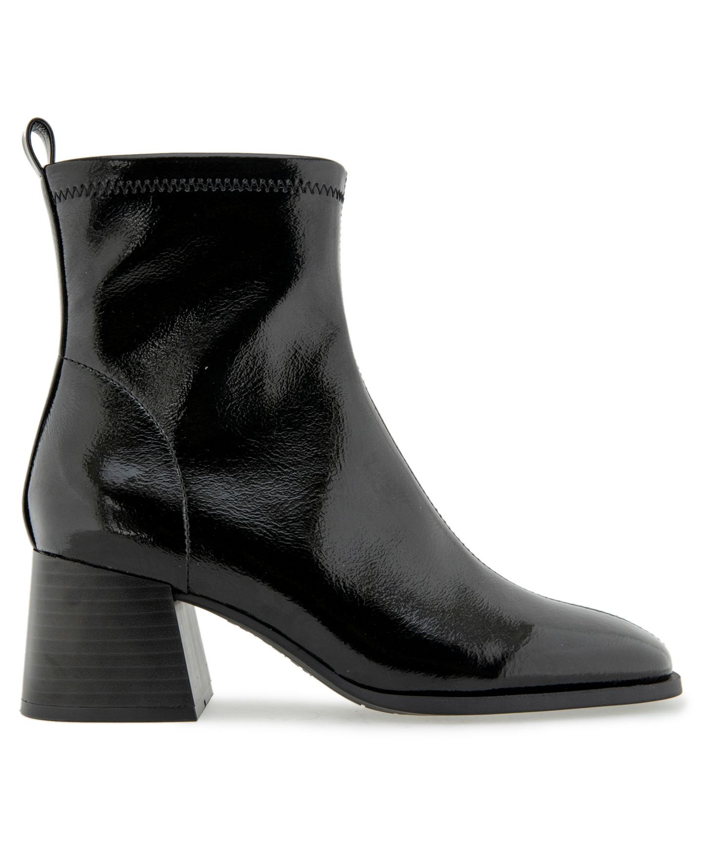 Женские ботинки Kenneth Cole Reaction Rida 2.0 Block Heel Dress Booties, цвет: Чёрный лаковый — фото 2