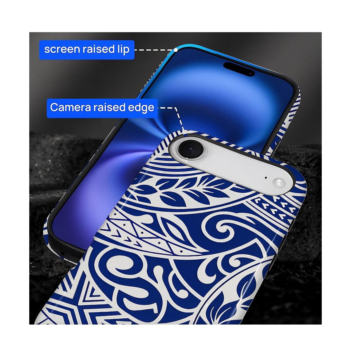 Lamicall Ocean Tribal Flow Dual-Layer Shockproof Phone Case for iPhone
