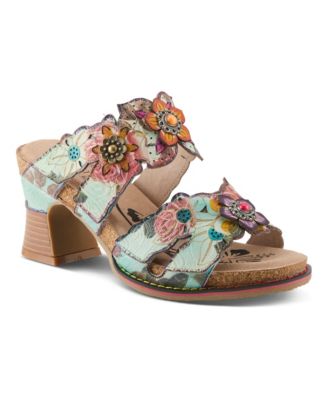 Women's Spring Step Radiating Slide with Hand-Painted Design