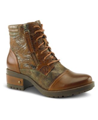 Women's Sunsetride Lace-Up Boot Mid with Full Grain Leather Upper