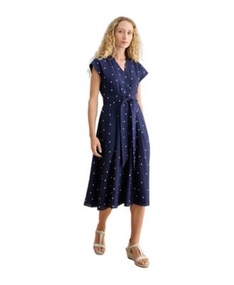 Women's Samantha Polka Dot Midi Dress