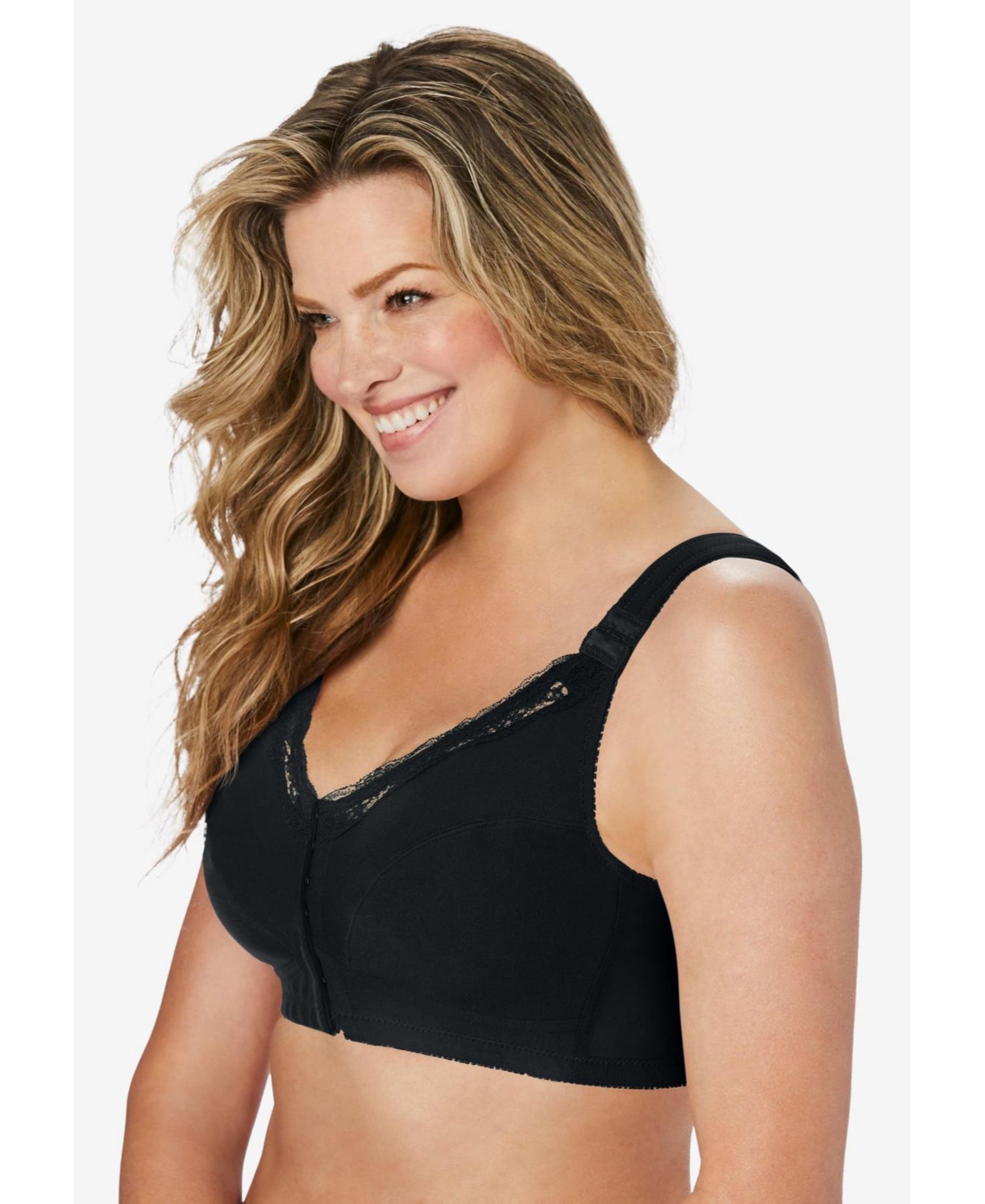 Women's Front-Close Cotton Wireless Posture Bra